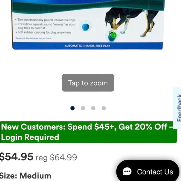 Electronic dog ball; Medium Size - Picture 8 of 8